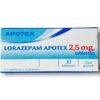 Lorazepam 2.5 mg